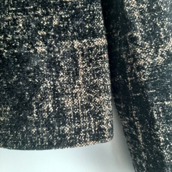 PORTFOLIO LOUBEN Wool Blend Tapestry Fabric Textured Full-zip Blazer Jacket Sz 6 - Picture 9 of 14
